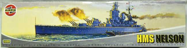 Airfix 1/600 HMS Nelson Battleship, A04203 plastic model kit